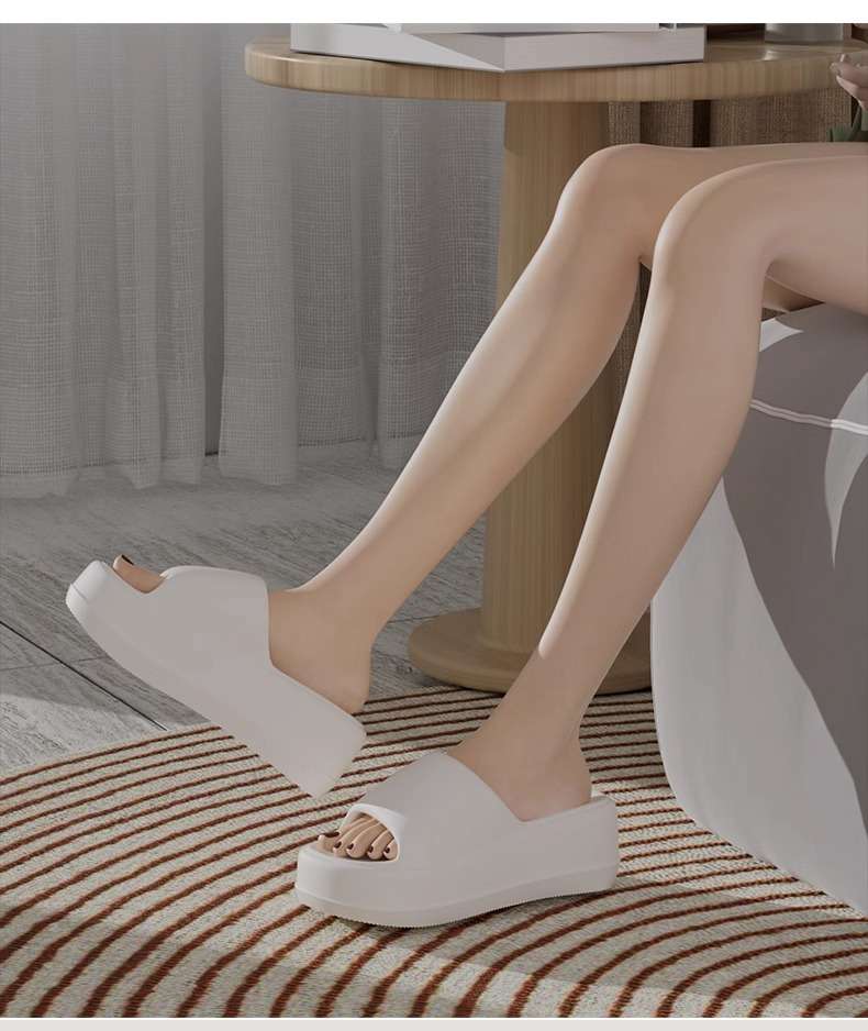 スリッパ モダンシルエット コンフォートプラットフォームサンダル