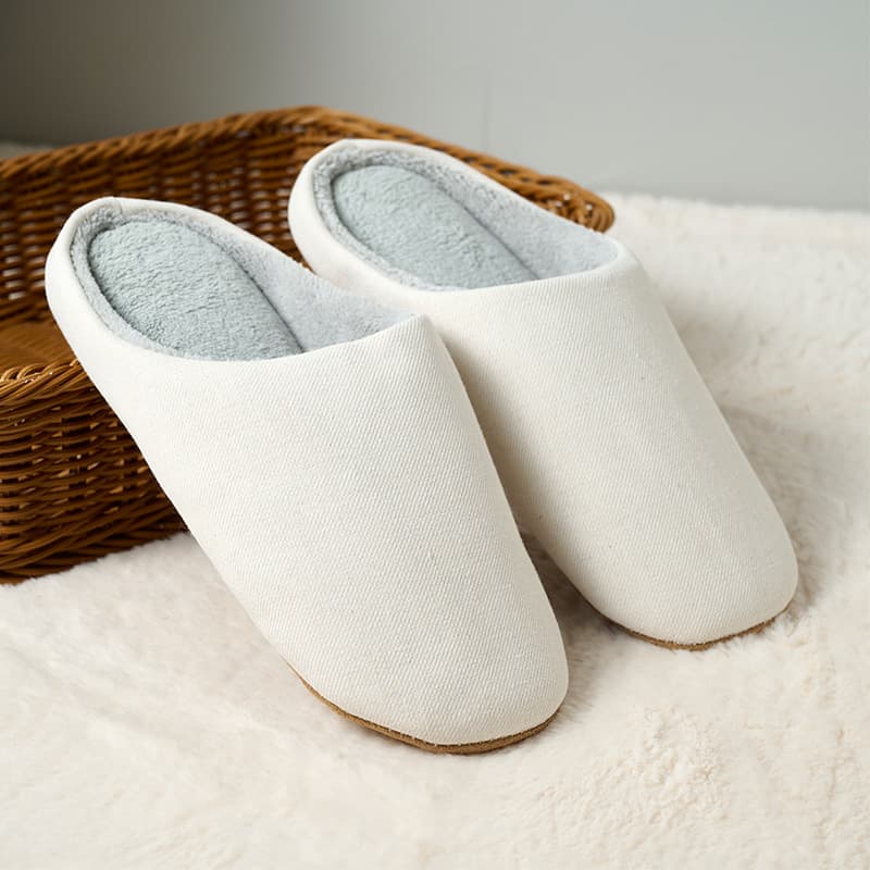 スリッパ シンプル 素材感 ルームシューズ