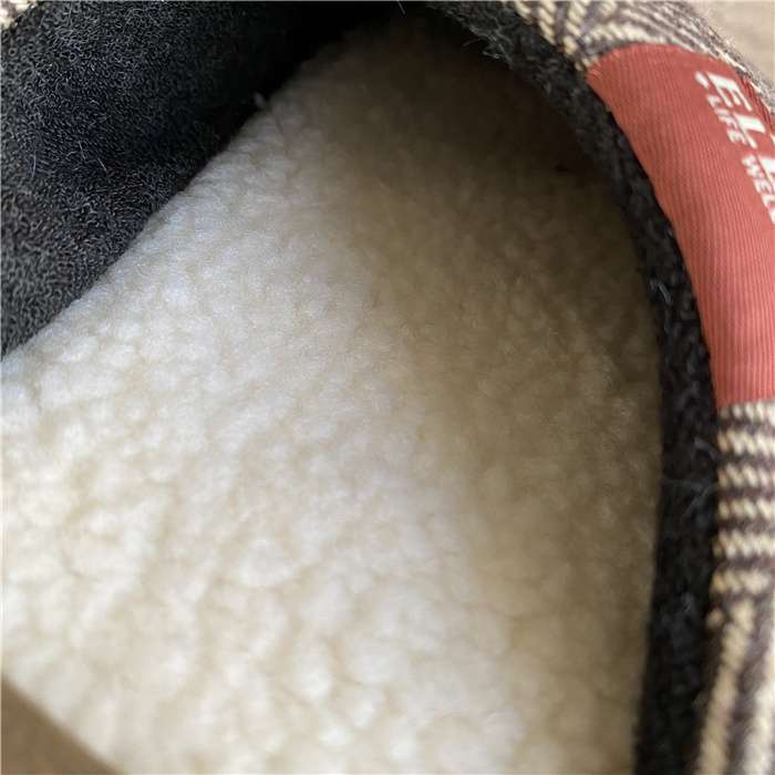 スリッパ ヘリンボーン柄あったかモコモコスリッパ