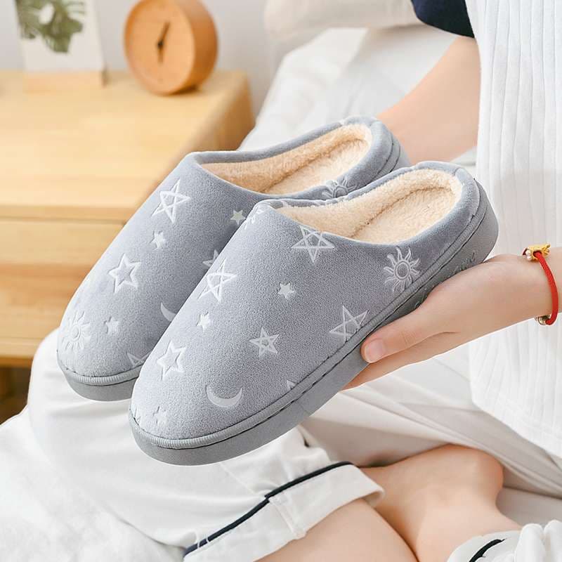 スリッパ 星空デザイン もこもこスリッパ