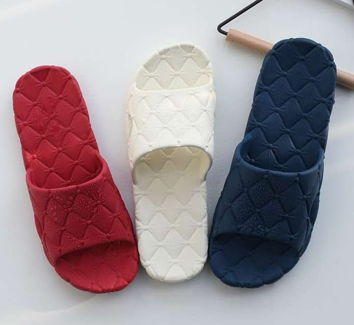 キルティング加工洗える室内スリッパ