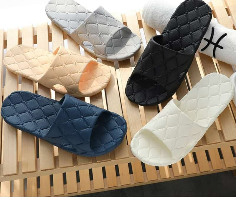 キルティング加工洗える室内スリッパ