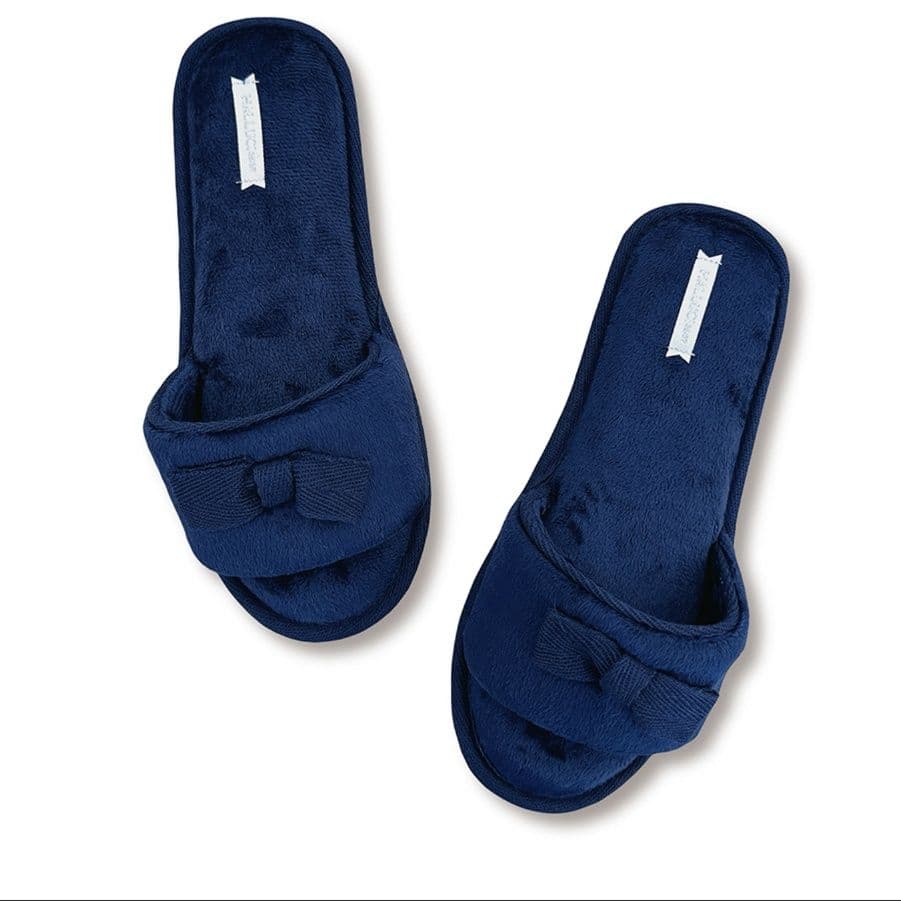 スリッパ ふわもこリボン トイレスリッパ