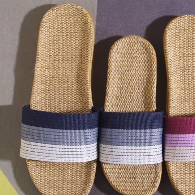 スリッパ 天然素材の夏向け携帯スリッパ