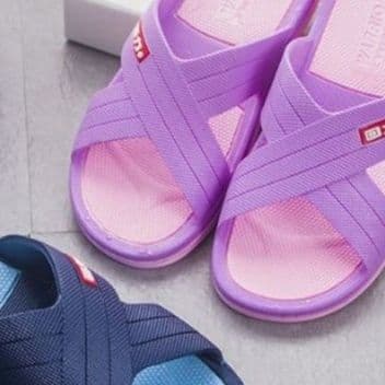 スリッパ クロスバンド 軽量携帯スリッパ