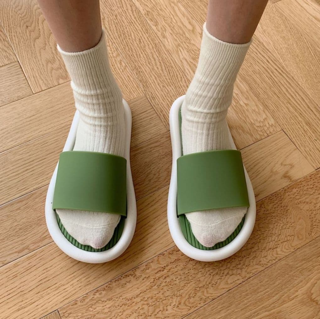 スリッパ すべり止め付き シンプルサンダルスリッパ