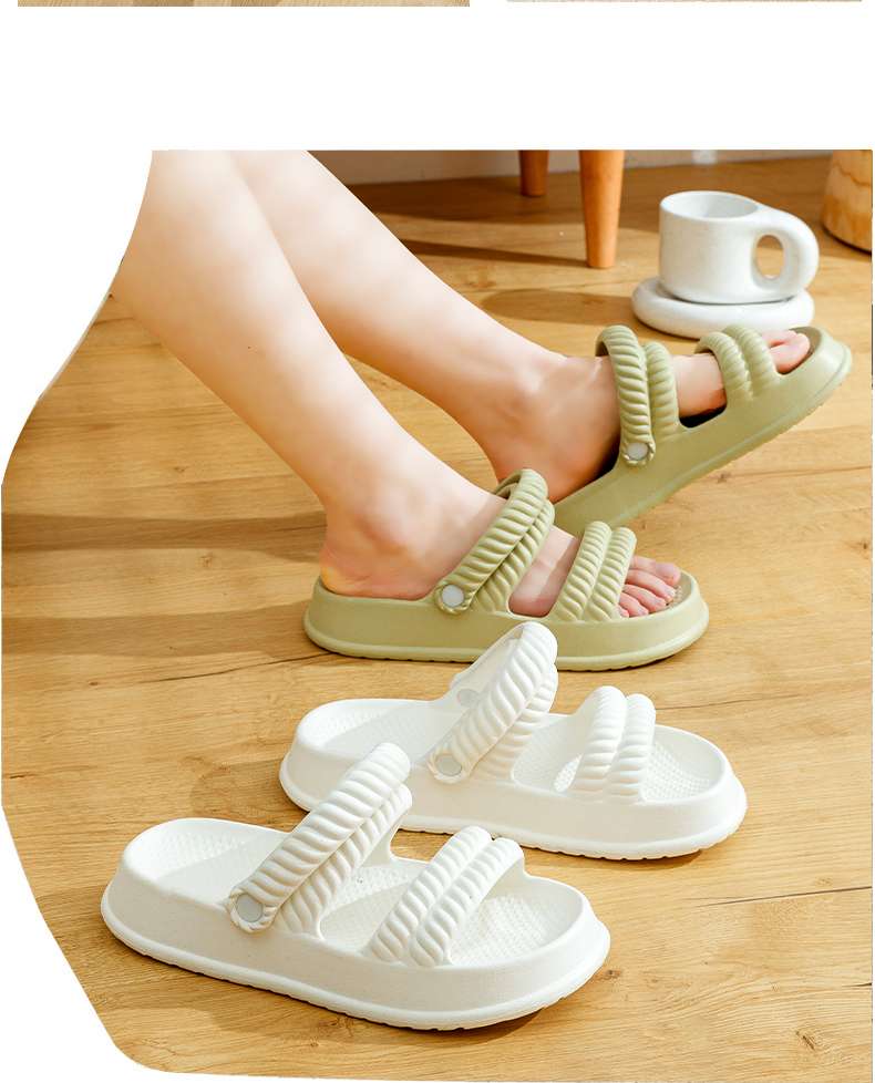 スリッパ 軽量リブストラップサンダル