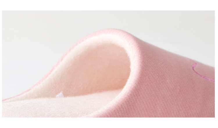 スリッパ ねこ顔刺繍入りふわふわスリッパ