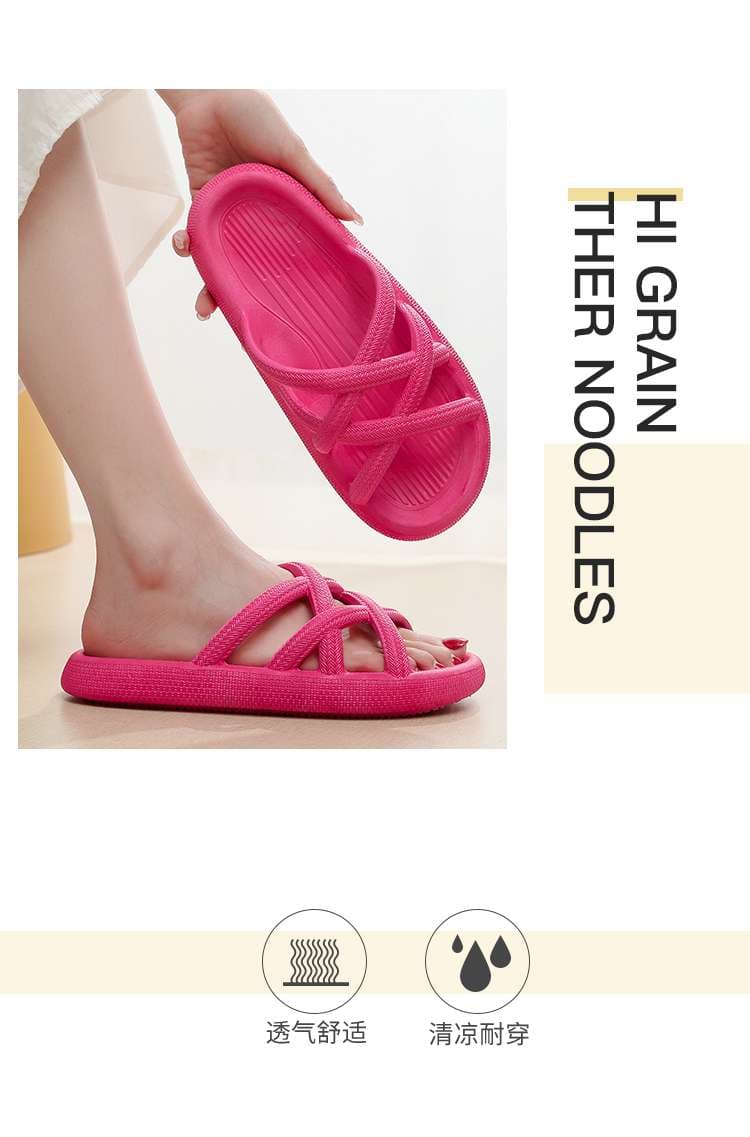 クロスデザイン軽量サマースリッパ