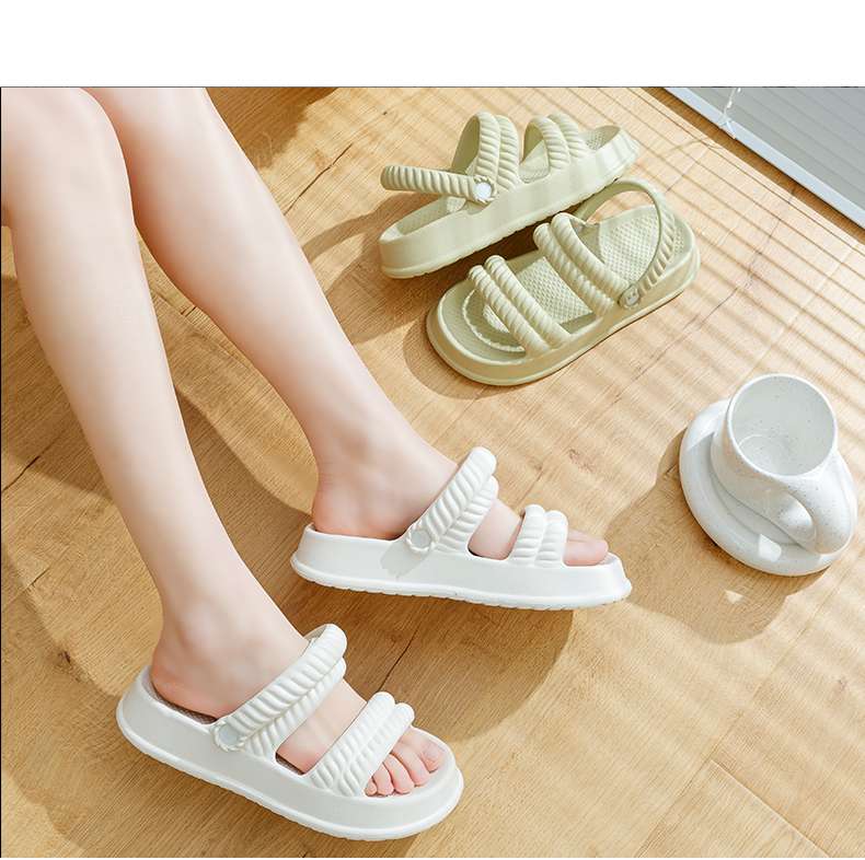 スリッパ 軽量リブストラップサンダル