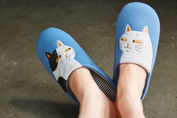 スリッパ ねこちゃんデザインの可愛いスリッパ