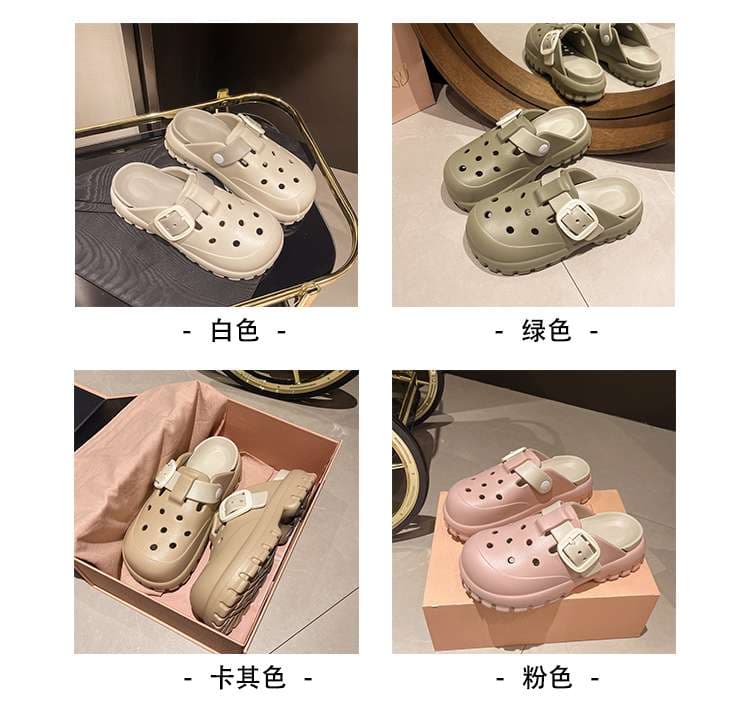 スリッパ 快適ホールクロッグ サンダル