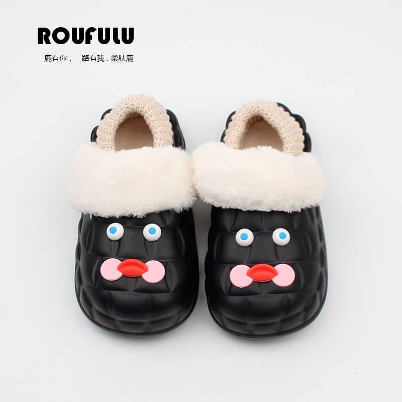 もこもこカエルさん防寒スリッパ