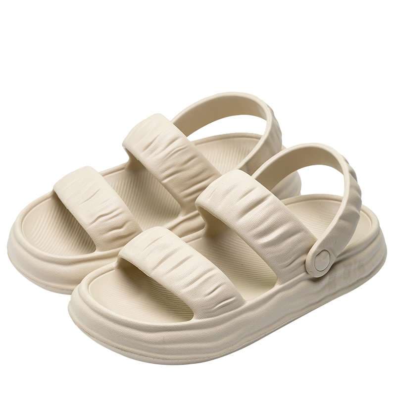 スリッパ クッション性抜群のダブルストラップサンダル