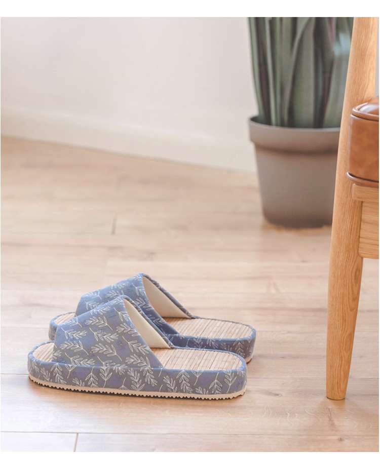 竹素材で涼やか 足ツボ刺激ダイエットスリッパ