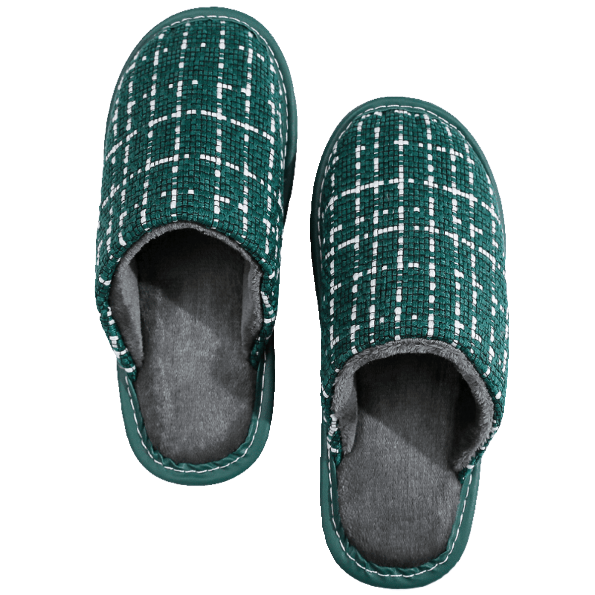 上品な格子柄 スリッパ