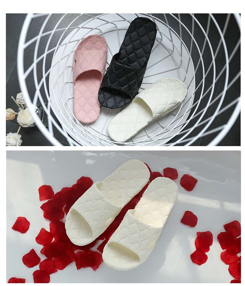 キルティング加工洗える室内スリッパ