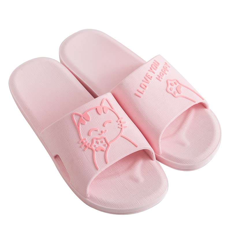 ねこちゃんの笑顔スリッパ