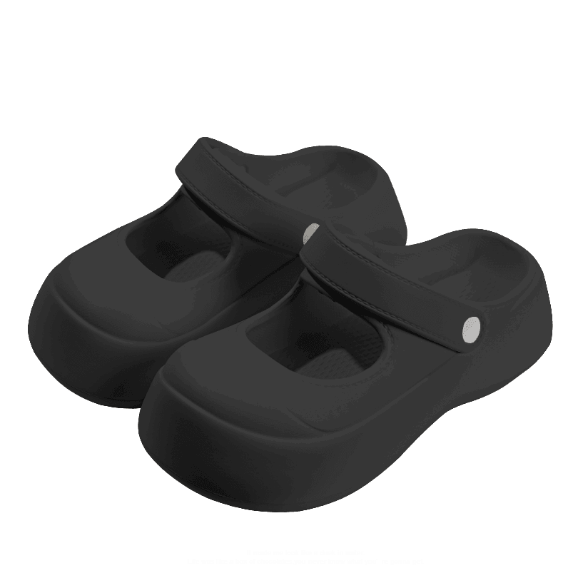 スリッパ モダンクロッグ風厚底サンダル