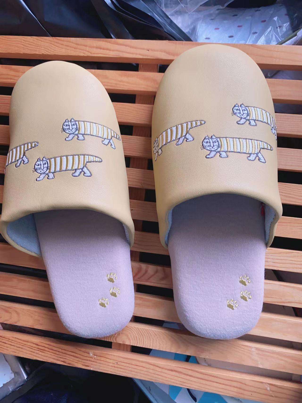 猫デザイン室内履きスリッパ