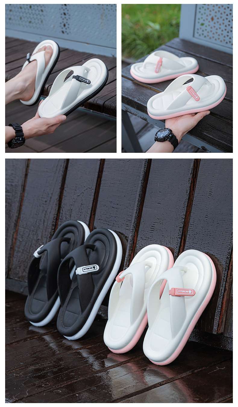 スリッパ 快適フリースタイル厚底ビーチサンダル