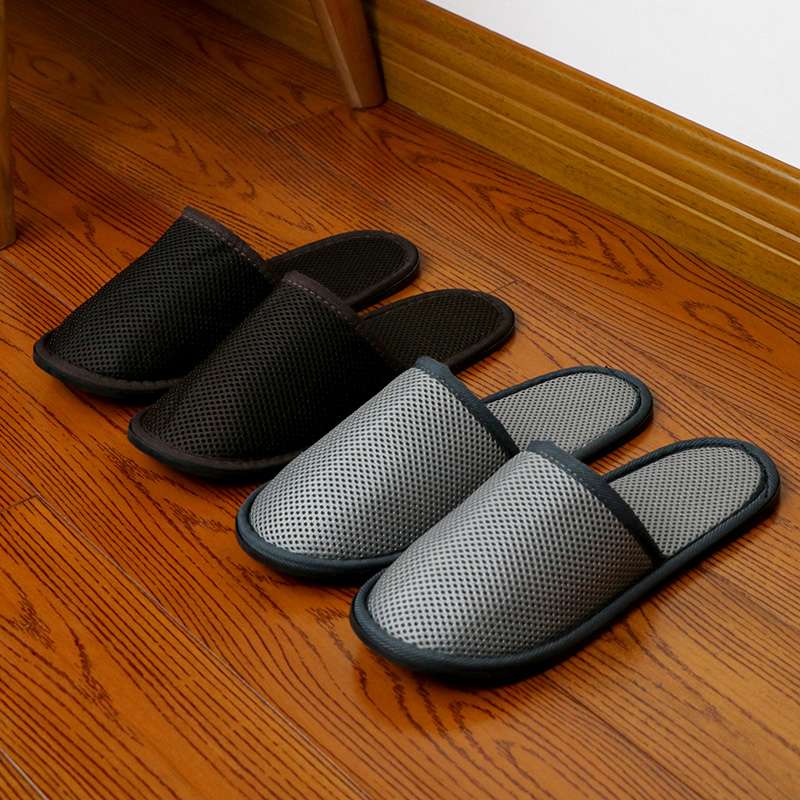 スリッパ メッシュ素材の洗えるスリッパ