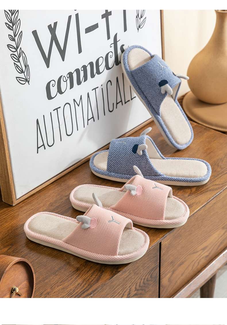 スリッパ うさぎモチーフ ふわもこルームサンダル