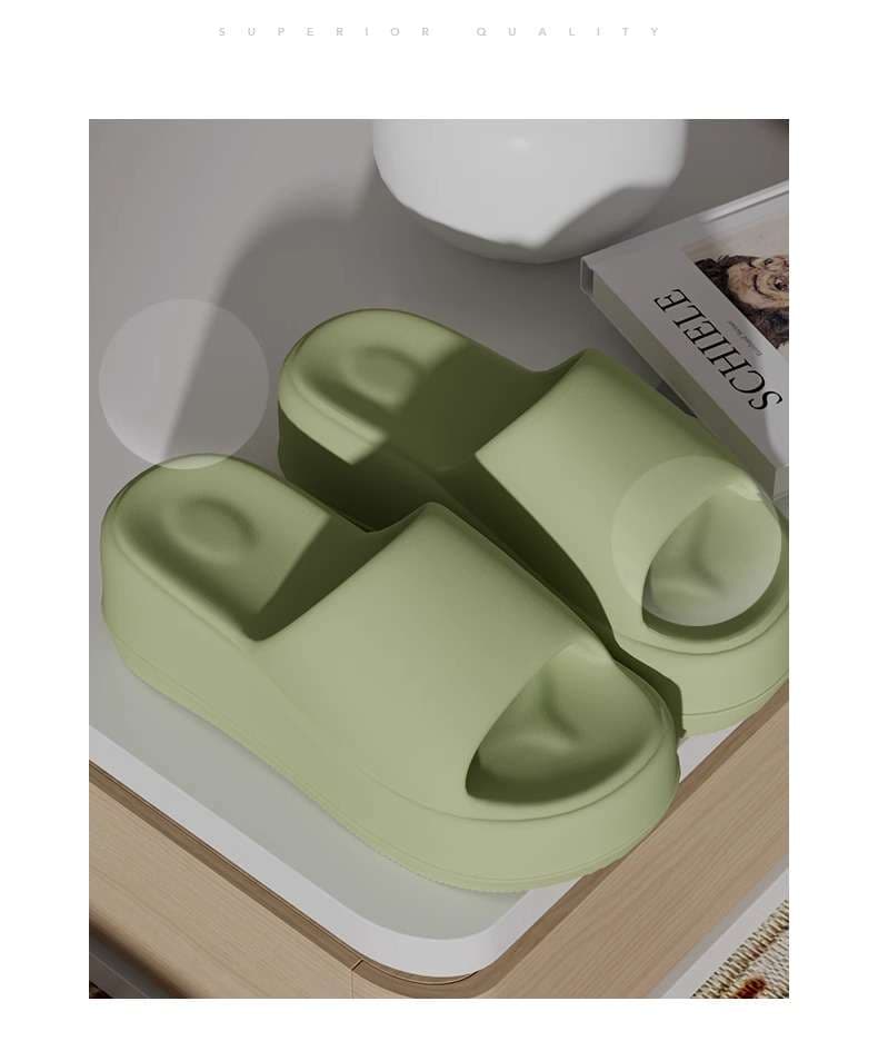 スリッパ モダンシルエット コンフォートプラットフォームサンダル