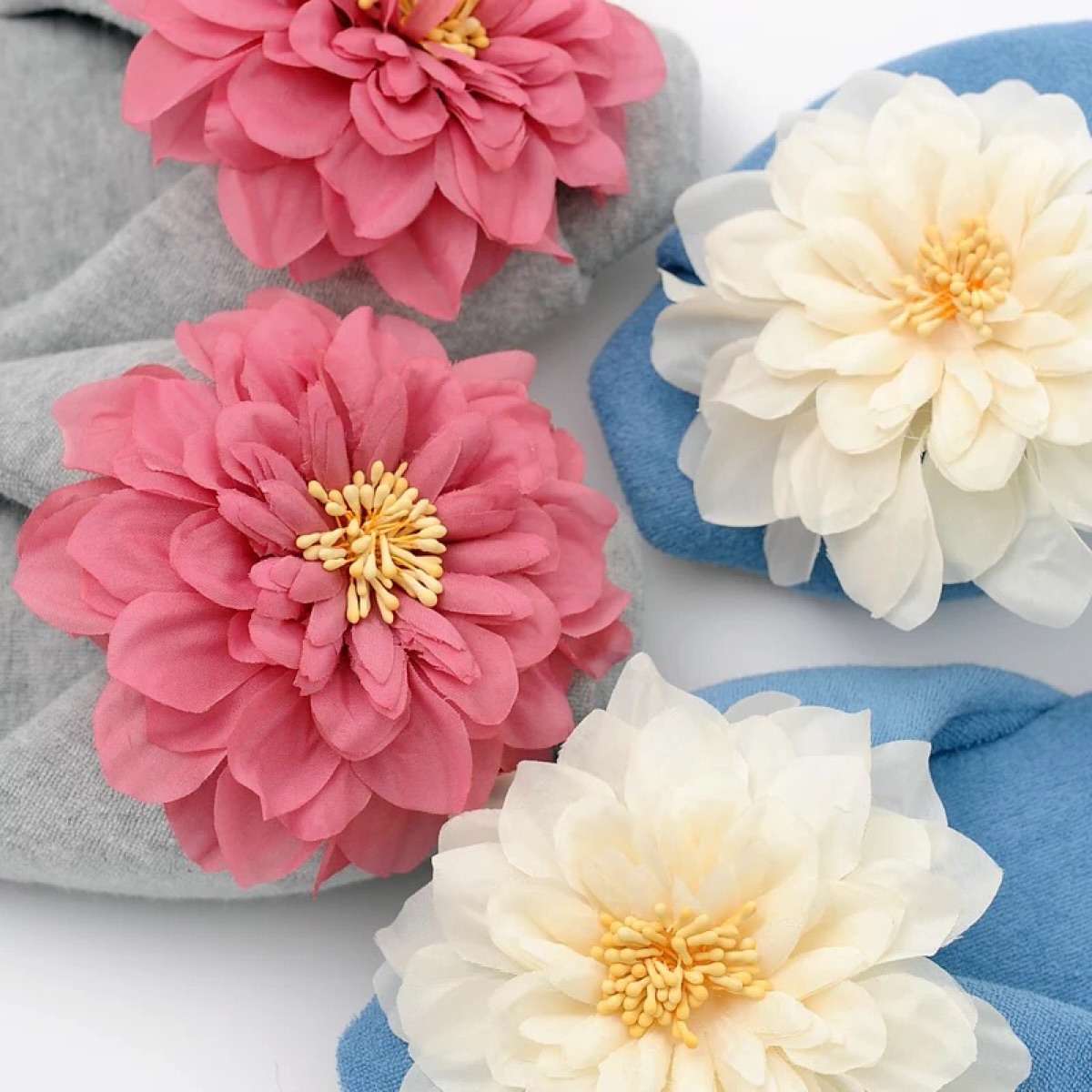 スリッパ 大輪の花が咲く ふわもこスリッパ