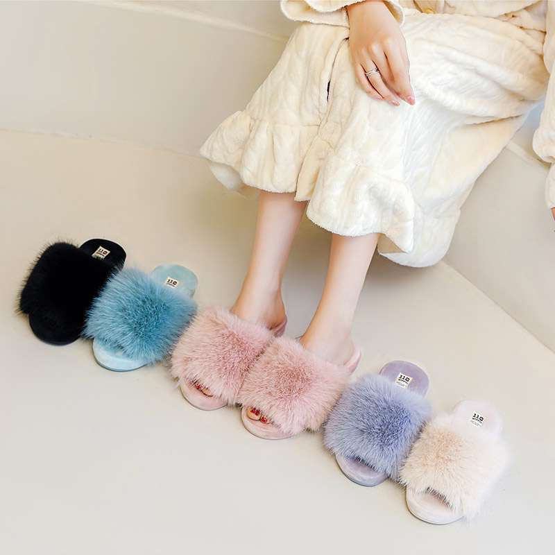 スリッパ もこもこファーサンダル スリッパ