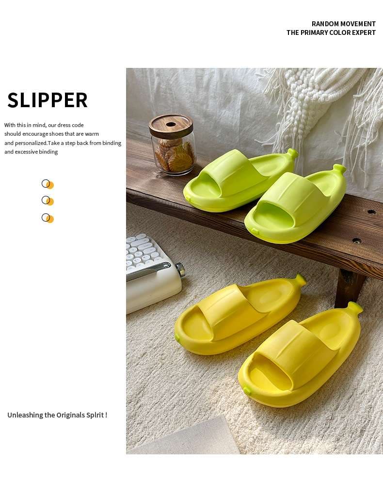 バナナモチーフ クールサマースリッパ