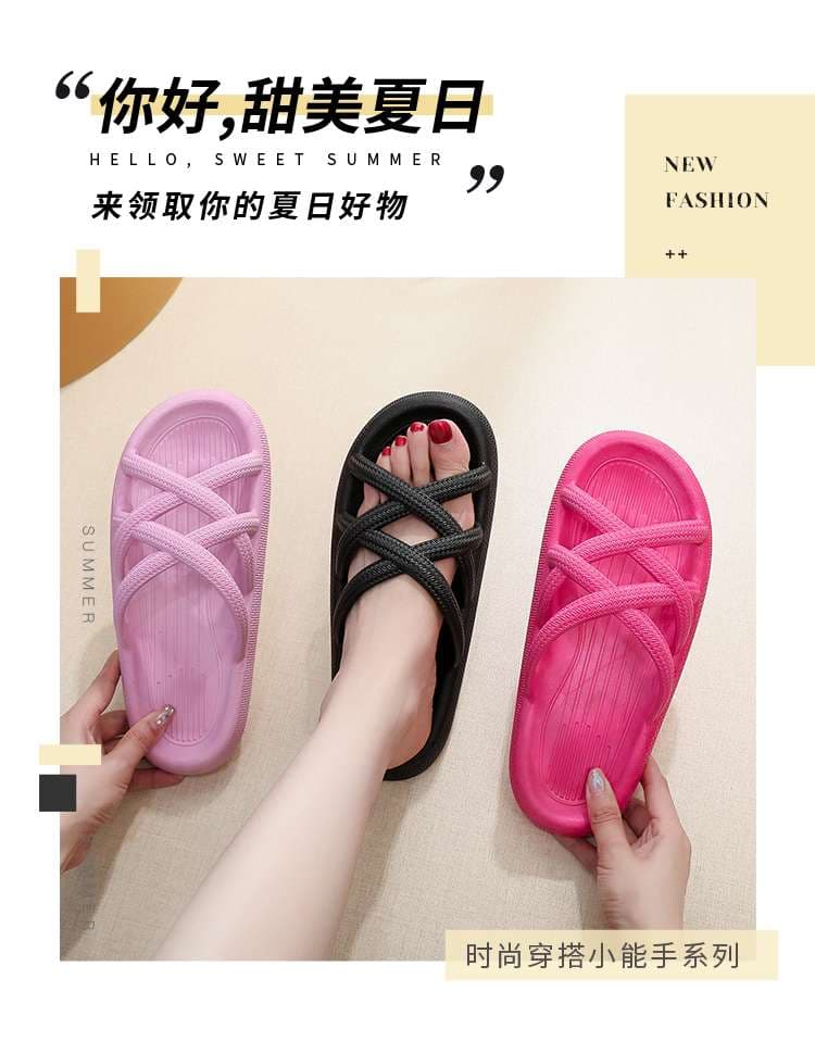 クロスデザイン軽量サマースリッパ