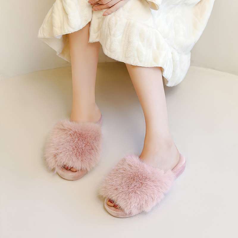 スリッパ もこもこファーサンダル スリッパ