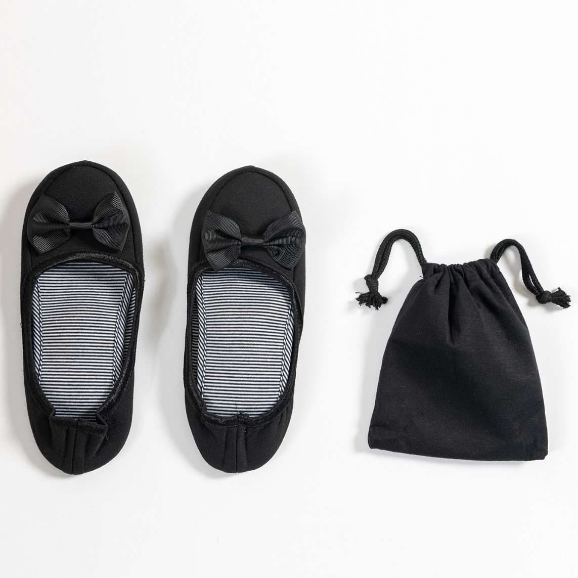 スリッパ 蝶結び付き携帯用スリッパ