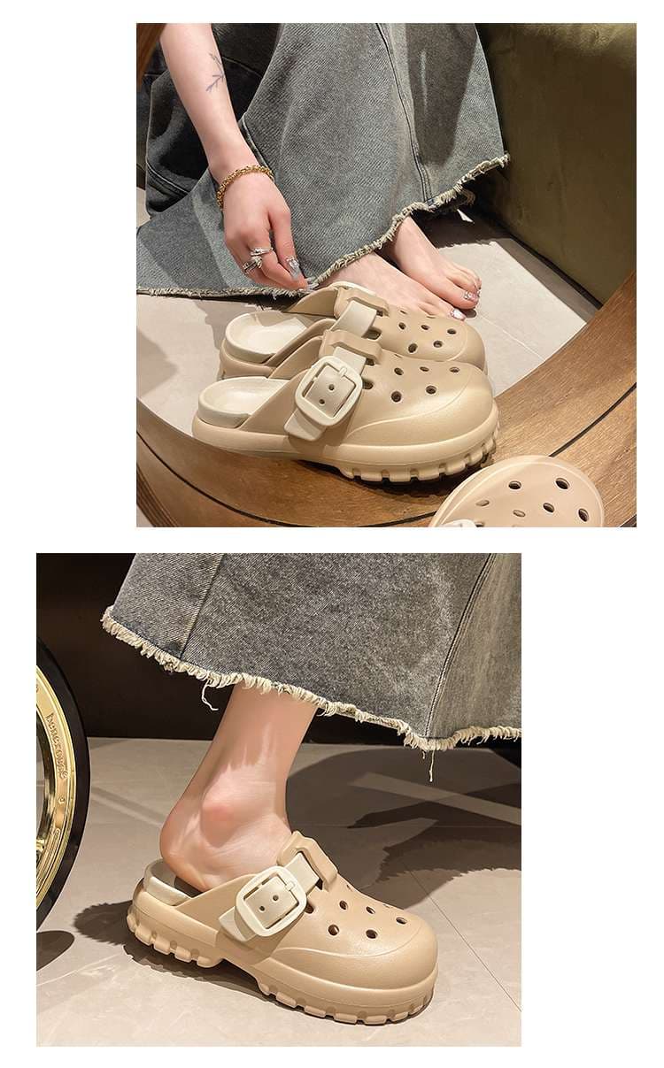 スリッパ 快適ホールクロッグ サンダル