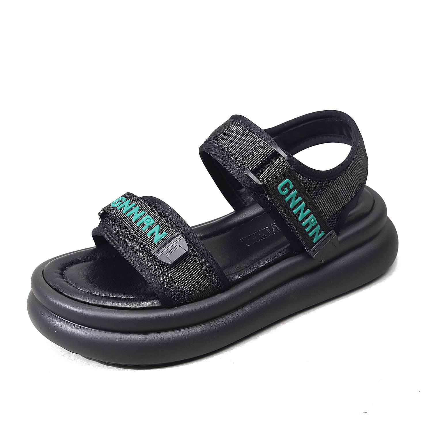 スリッパ スポーティ厚底ストラップサンダル