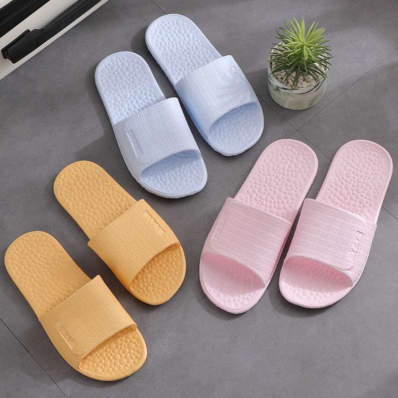 スリッパ 快適洗えるマッサージ底サンダル