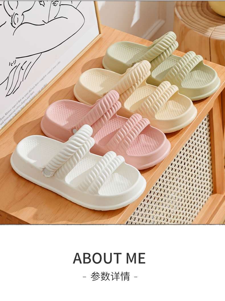 スリッパ 軽量リブストラップサンダル