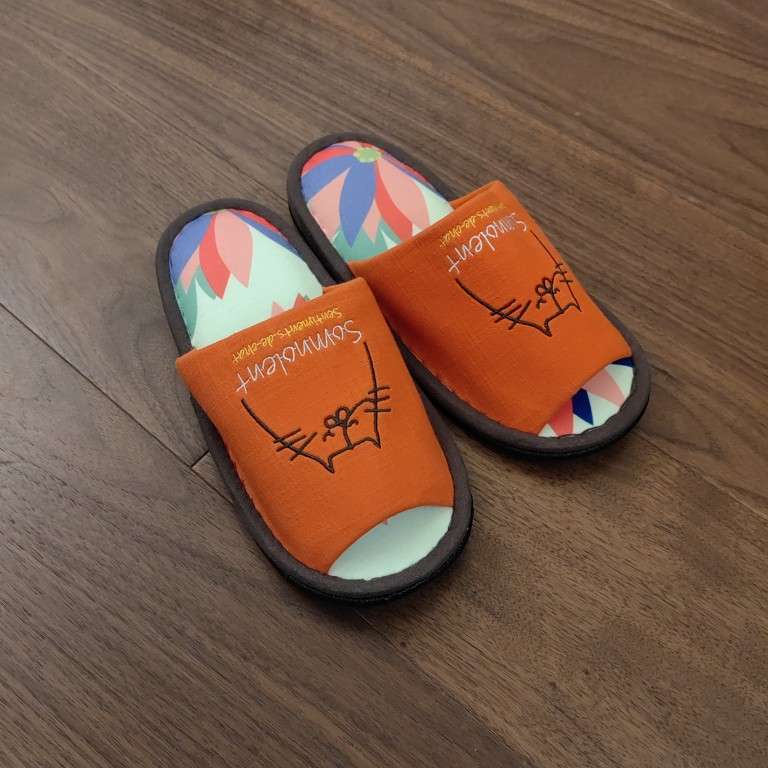 スリッパ ネコ顔デザイン 快適スリッパ