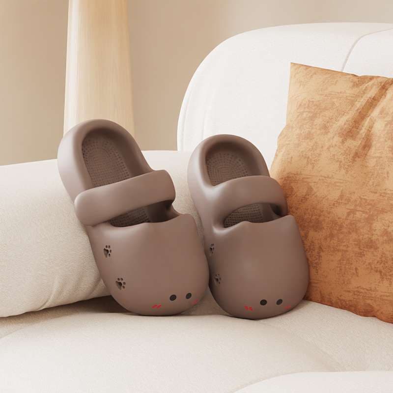 スリッパ もちもちアニマルクロッグサンダル