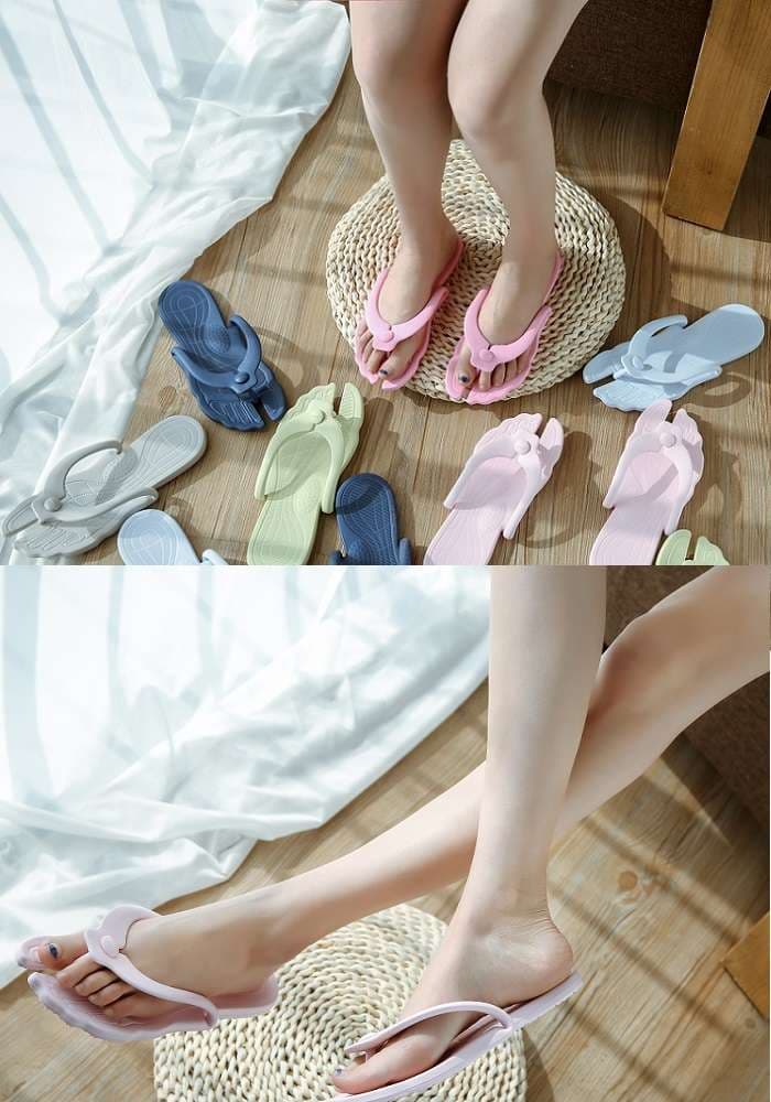 折りたたみ式携帯スリッパ