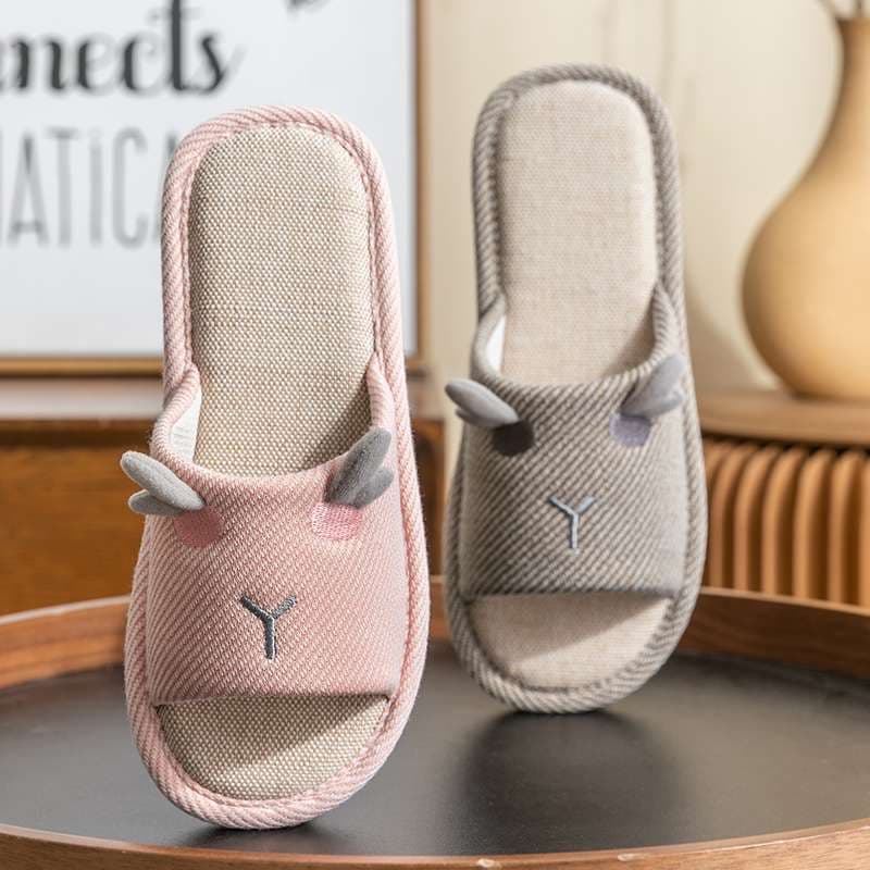 スリッパ うさぎモチーフ ふわもこルームサンダル