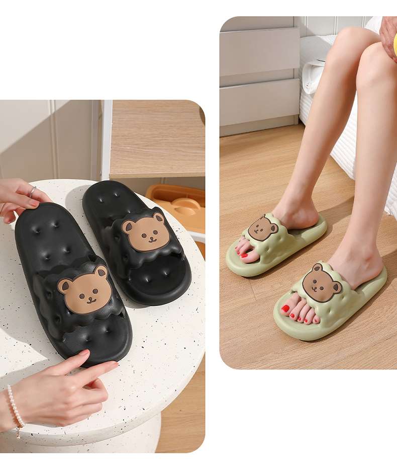 もこもこクマさんスリッパ