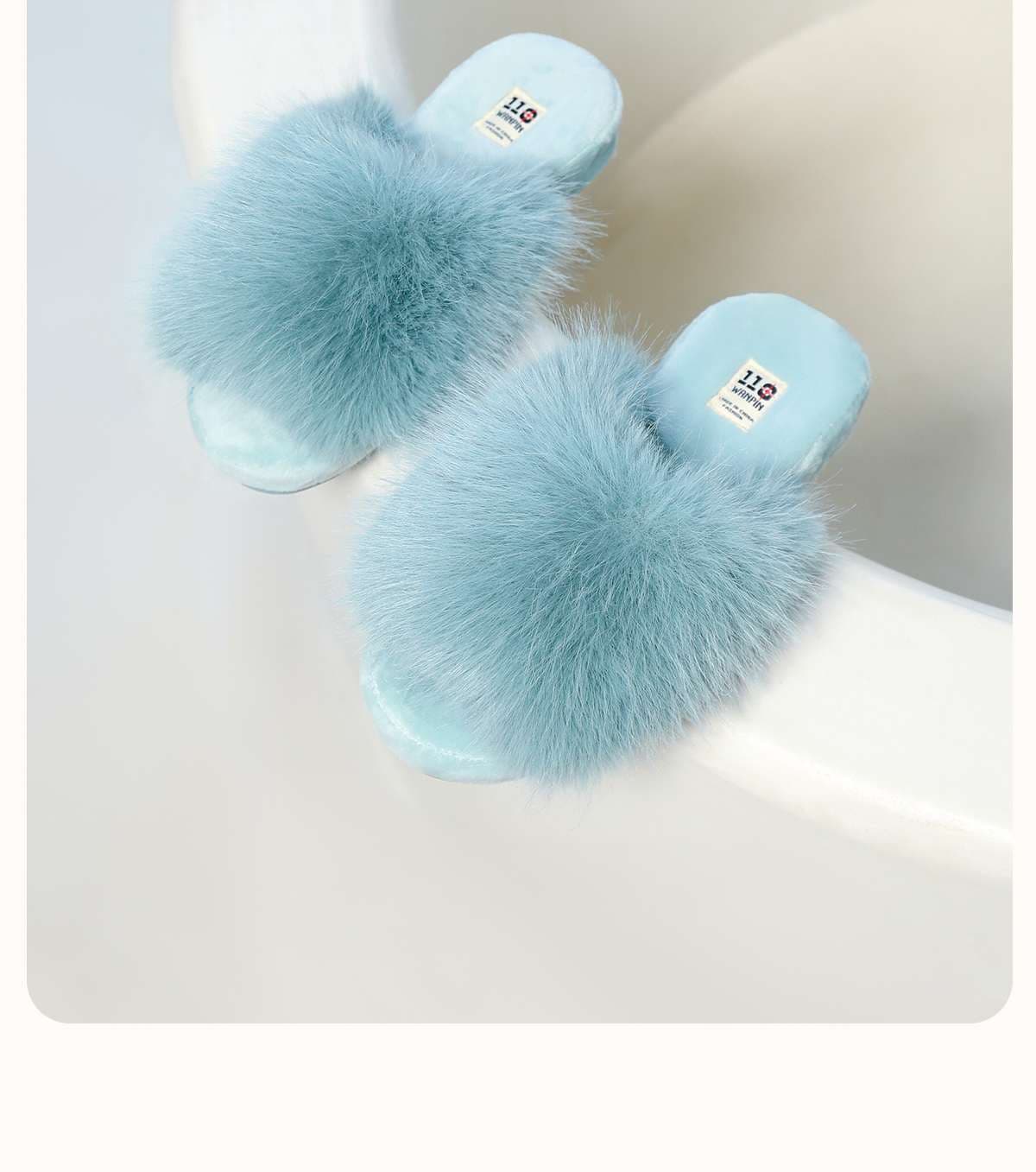 スリッパ もこもこファーサンダル スリッパ