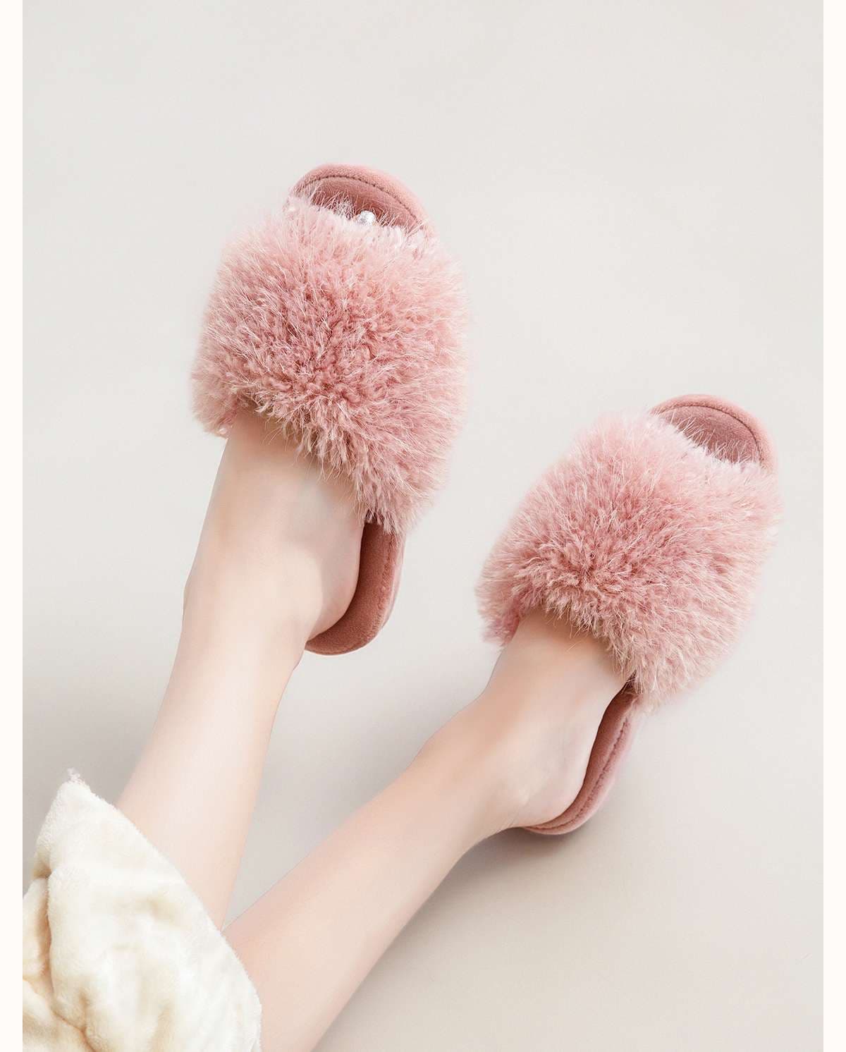 スリッパ もこもこファーサンダル スリッパ