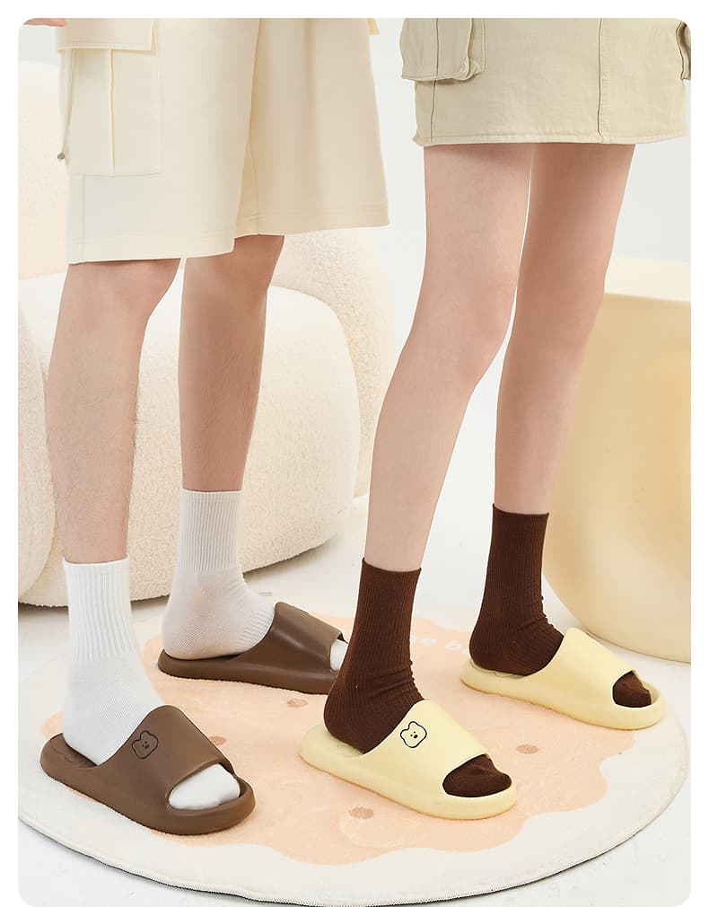 スリッパ くまさんサンダル 室内用もこもこ