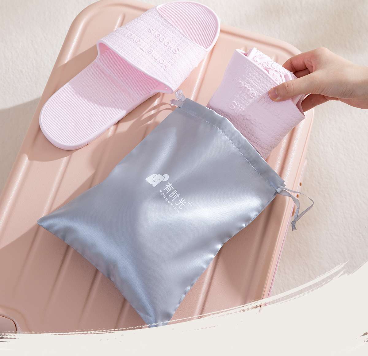 旅行用コンパクト収納スリッパ