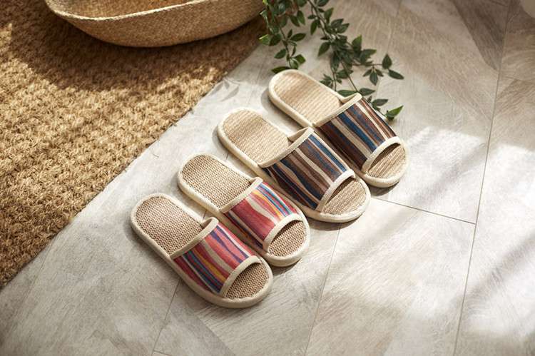 涼やか天然素材 和風スリッパ