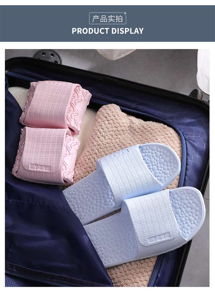 スリッパ 快適洗えるマッサージ底サンダル