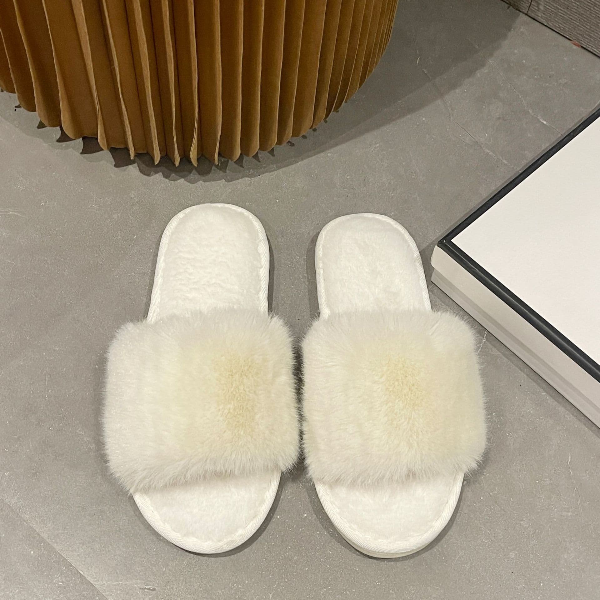 スリッパ ふわもこファー スリッパ